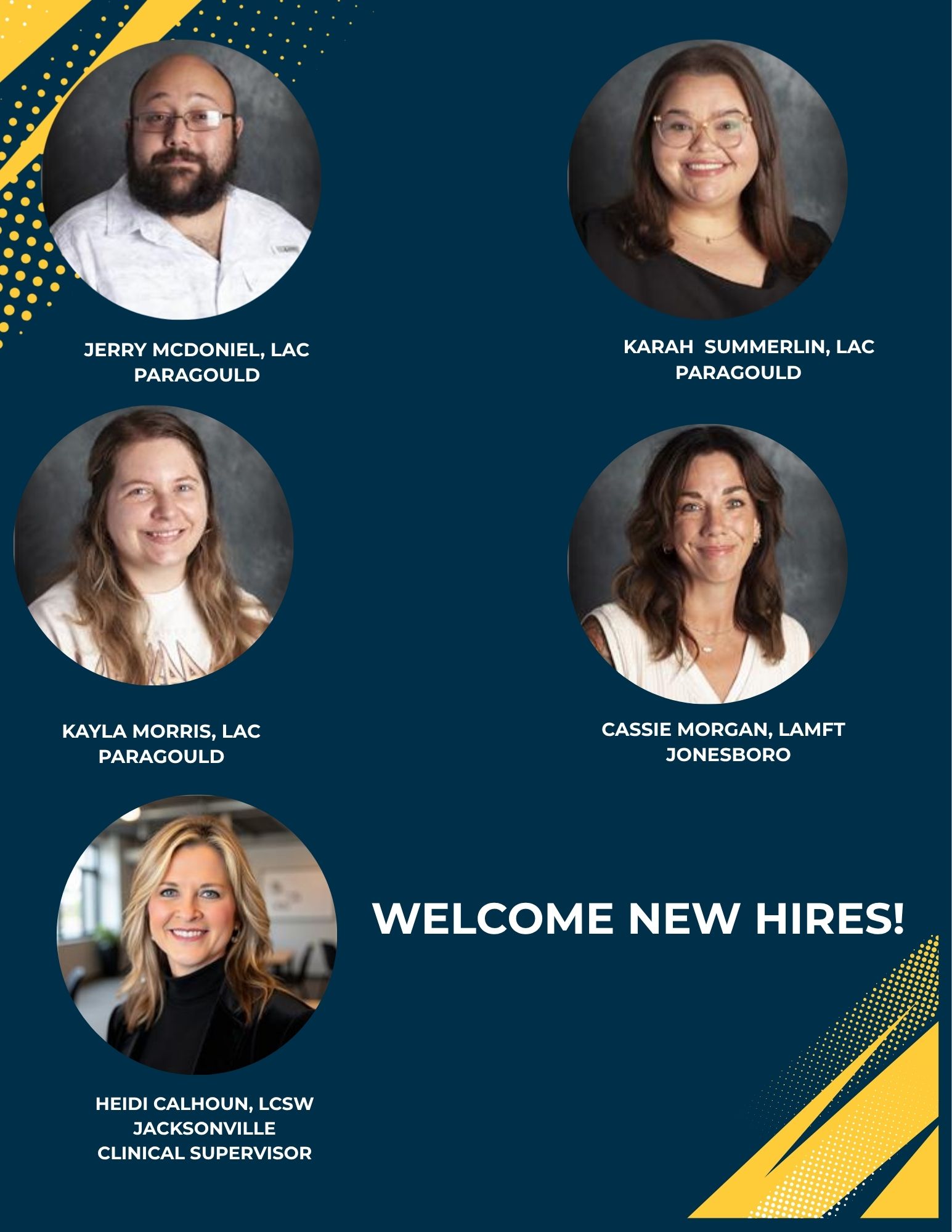 Welcome to the team!